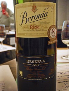Red Wine from Rioja: Beronia