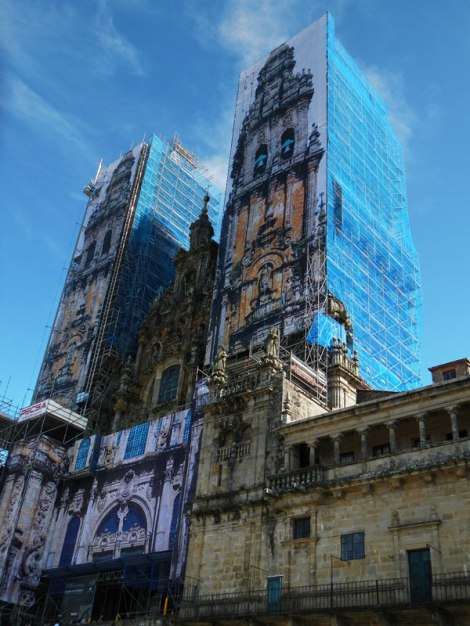Renovations on the Cathedral of Santiago de Compostela
