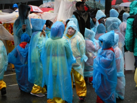 Rain on the Chinese New Year Parade