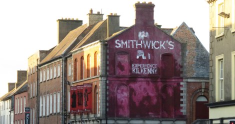 Smithwick's mural on a building in Kilkenny, Ireland