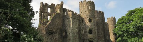 Laugharne Castle in Wales