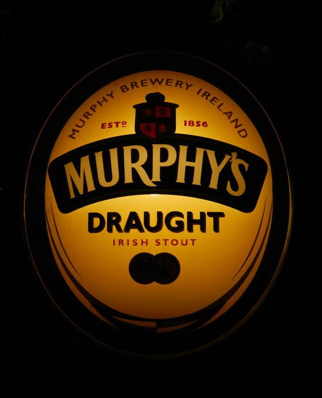 In Sneem, a Murphy's Draught Tap