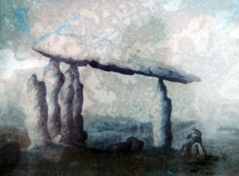 Painting of Pentre Ifan Standing Stones in Wales